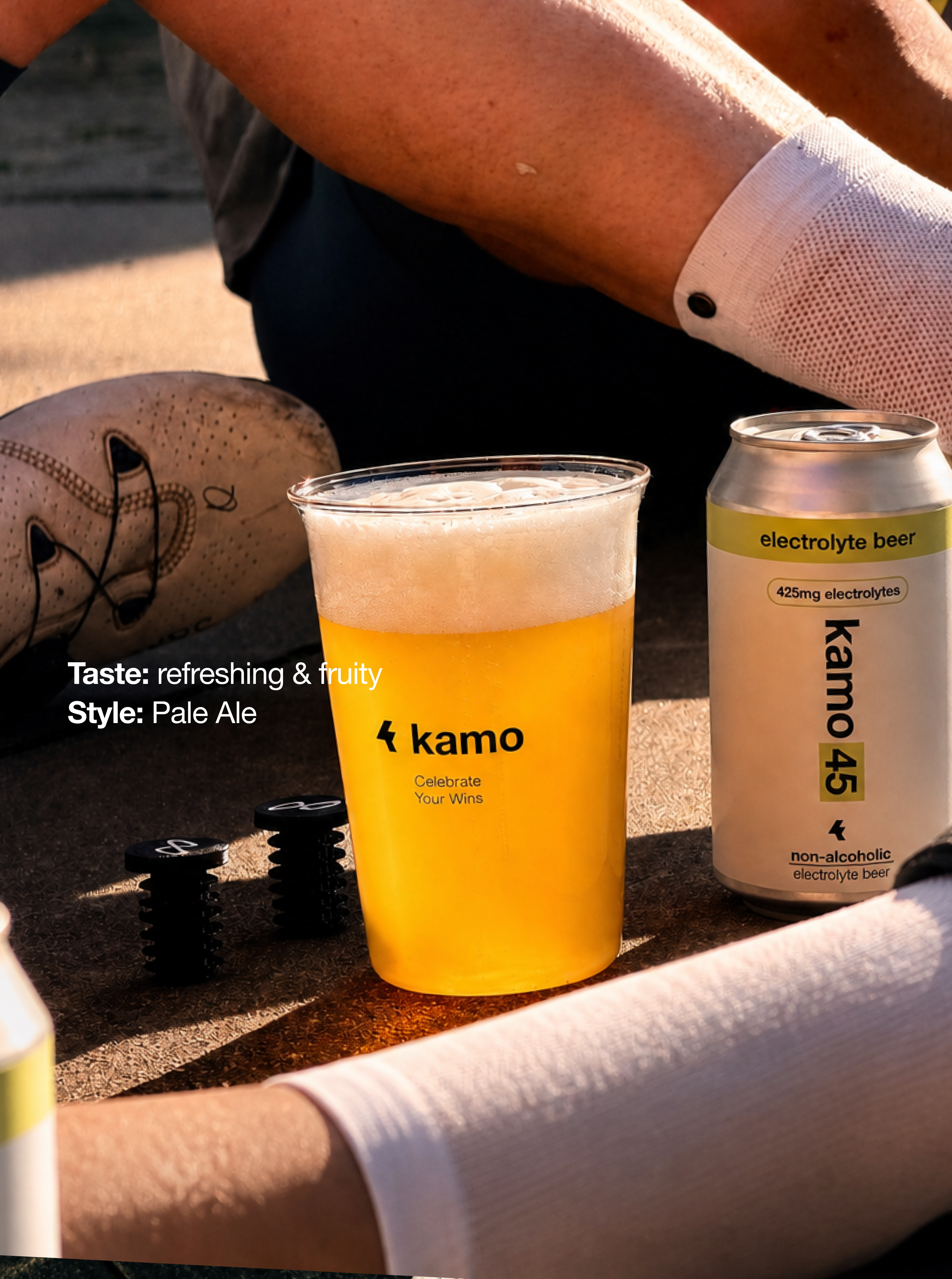 After sport beer for athletes.